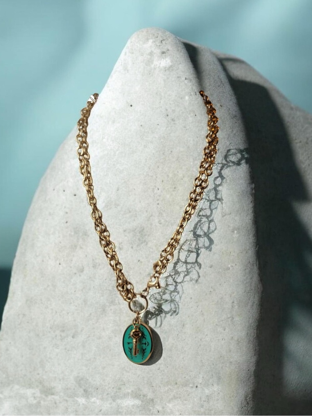 Plunder Design vintage necklaces feature distinct textured, multi-strand